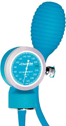 Baumanómetro Azul Cielo Aneroide Popular Nylon Lectura Checkatek