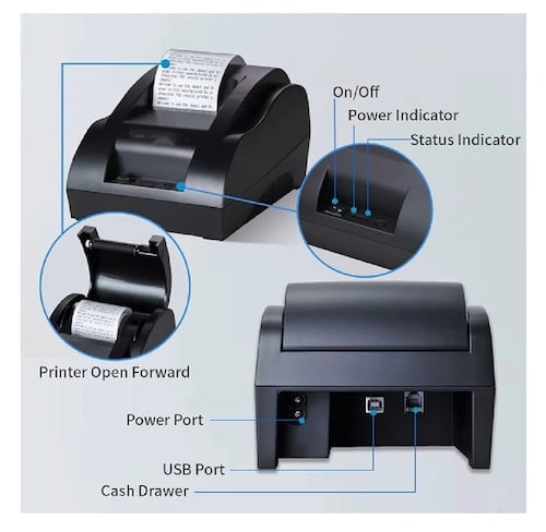 Impresora Térmica Usb Impresora De Recibos De 58 Mm