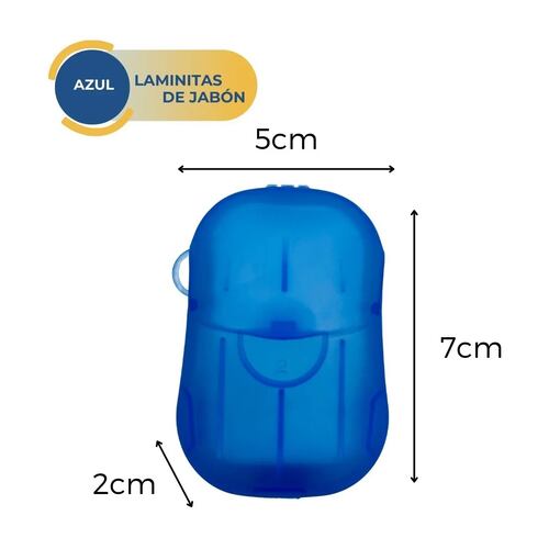 5 Estuches de Jabón De Viaje Laminas De Papel Calidad Full
