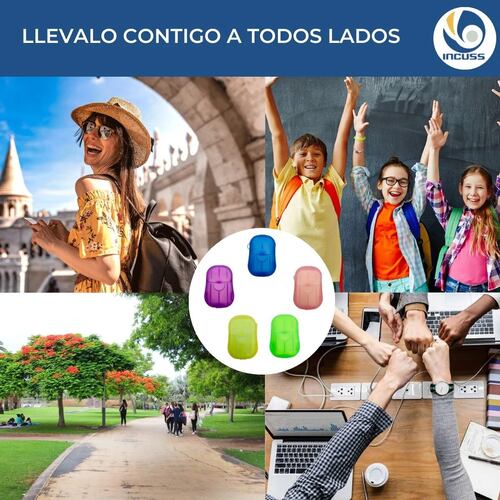 5 Estuches de Jabón De Viaje Laminas De Papel Calidad Full
