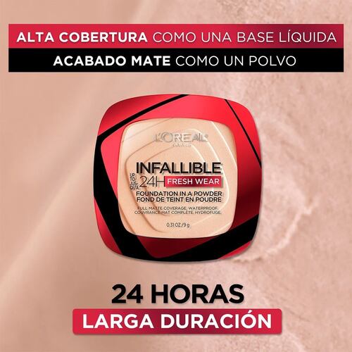 Base En Polvo L´oréal Paris Compacto Infallible Freshwear 9gr