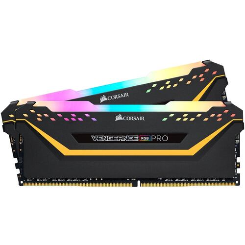 Memorias Ram DDR4 Corsair Vengeance RGB PRO TUF 3200MHz 16GB PC4-25600 Kit 2x8 Negras CMW16GX4M2C3200C16-TUF.