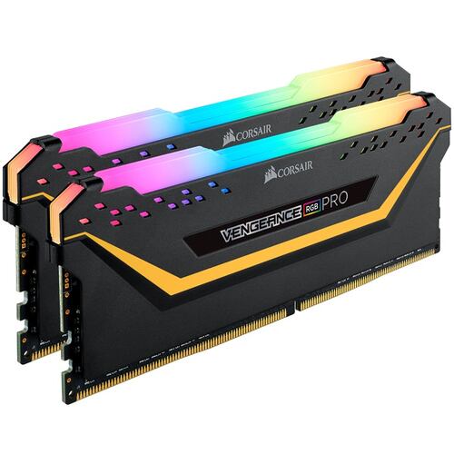 Memorias Ram DDR4 Corsair Vengeance RGB PRO TUF 3200MHz 16GB PC4-25600 Kit 2x8 Negras CMW16GX4M2C3200C16-TUF.