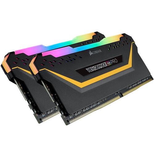 Memorias Ram DDR4 Corsair Vengeance RGB PRO TUF 3200MHz 16GB PC4-25600 Kit 2x8 Negras CMW16GX4M2C3200C16-TUF.