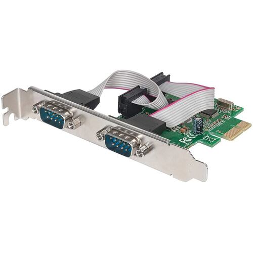 Tarjeta PCI Express Con 2 Puertos Serial DB9 Manhattan 152082.