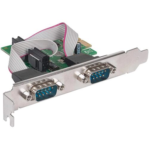 Tarjeta PCI Express Con 2 Puertos Serial DB9 Manhattan 152082.
