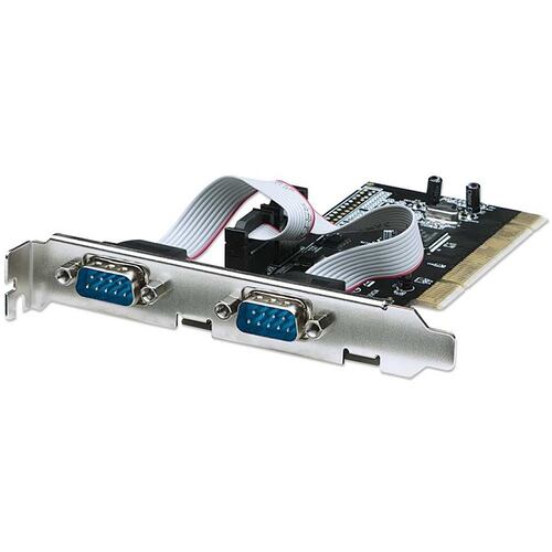 Tarjeta PCI Con 2 Puertos Serial DB9 Manhattan 158213