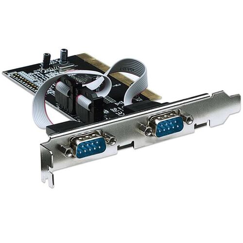 Tarjeta PCI Con 2 Puertos Serial DB9 Manhattan 158213