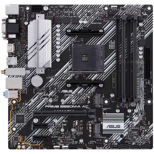 Tarjeta Madre ASUS PRIME PRIME B550M-A AC 4xDDR4 PCI-E USB3 Socket AM4.