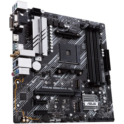 Tarjeta Madre ASUS PRIME PRIME B550M-A AC 4xDDR4 PCI-E USB3 Socket AM4.