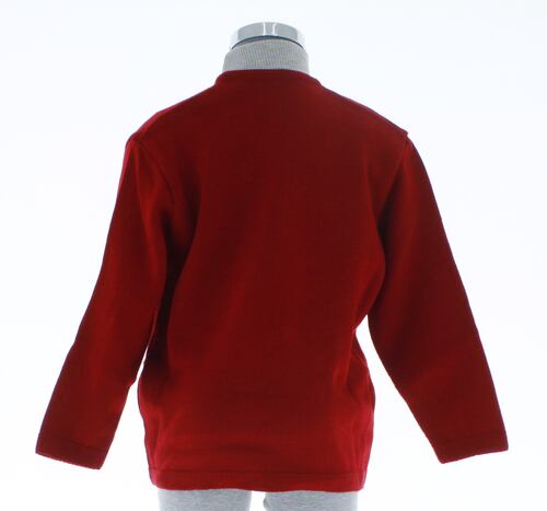 Sueter Tejido Cruzado Tipo Chaqueta Color Rojo 3118 3 a 16 Años.