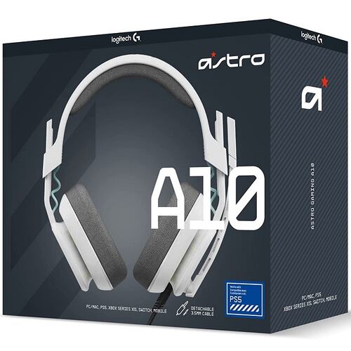 Diadema ASTRO A10 Gen 2 Para PS5 3.5mm Gamer Blanco 939-002063