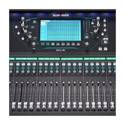 Mezcladora digital ALLEN & HEATH sq-6  pantalla touch 7" de 48 canales .