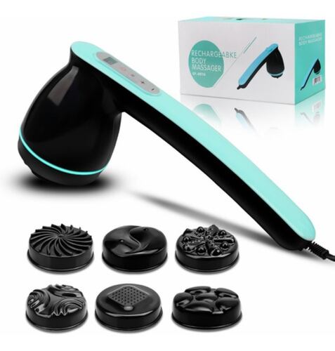 Masajeador Eléctrico De Celulitis Infrarojo Cuerpo Completo Verde con Negro 