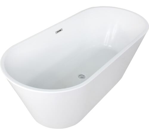 Tina Baño Lujo Bañera Dubai Fibra De Vidrio 169x75.5x59 Cm Blanca