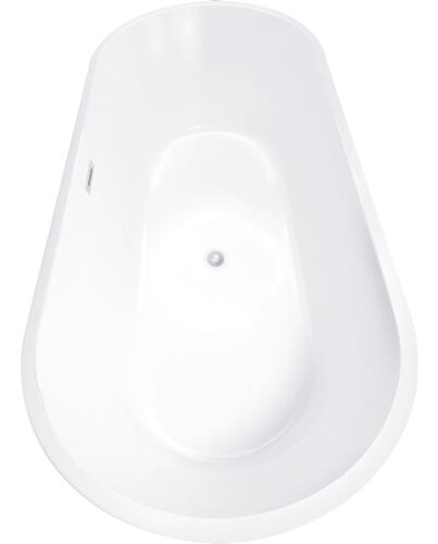 Tina Baño Lujo Bañera Dubai Fibra De Vidrio 169x75.5x59 Cm Blanca