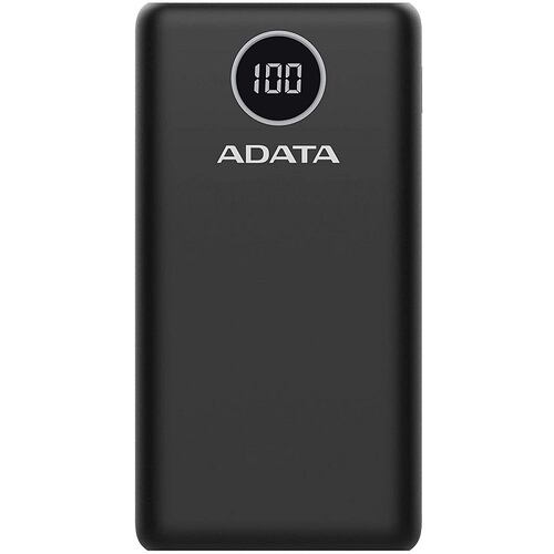 Bateria Adata P20000QCD 20000mAh Negro USB Power Bank Cargador Portatil AP20000QCD-DGT-CBK