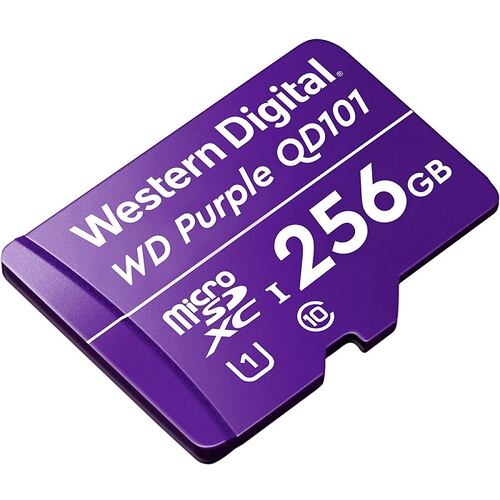 Memoria MicroSD 256GB Western Digital WD Purple SD QD101 SDXC Clase 10 WDD256G1P0C.
