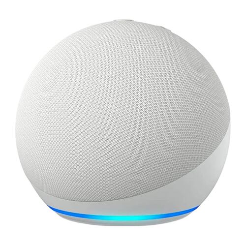 Amazon Echo Dot 5th Gen con asistente virtual Alexa, Glacier White