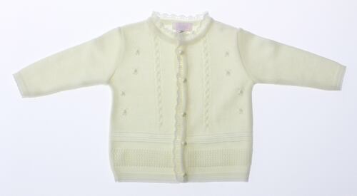 Sueter Niña Bebé Tejido Beige Claro 3149 0 a 2 Años.