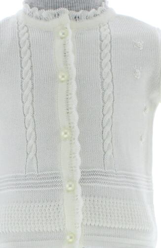 Sueter Niña Bebé Tejido Beige Claro 3149 0 a 2 Años.