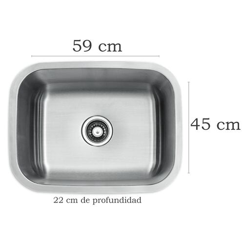 Fregadero De Cocina, Contra Canasta Y Mezcladora Monomando