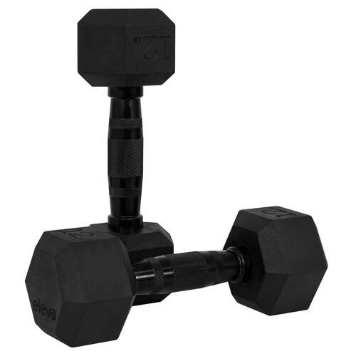 Mancuernas Hexagonal Cromada De 12 Lb 2 Pz