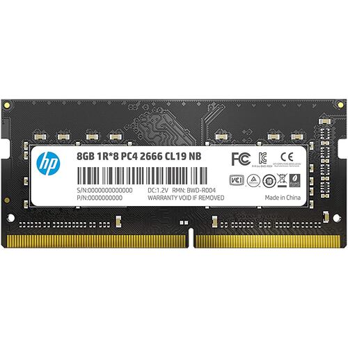Memoria Ram DDR4 Sodimm HP S1 2666MHz 8GB PC4-21300 7EH98AA#ABM.