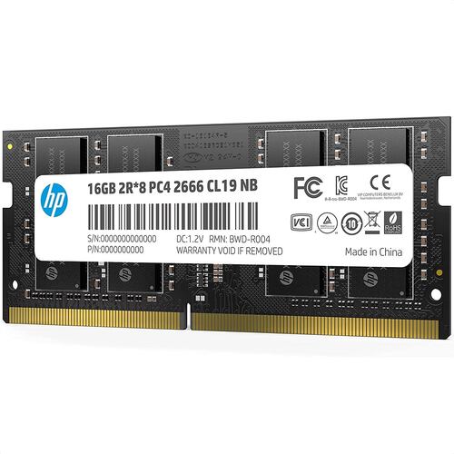 Memoria Ram DDR4 Sodimm HP S1 2666MHz 16GB PC4-21300 7EH99AA#AB.