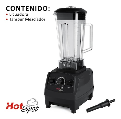 Licuadora Hot Spot 554 2 L negra con vaso de policarbonato 1500 w