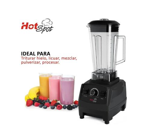 Licuadora Hot Spot 554 2 L negra con vaso de policarbonato 1500 w
