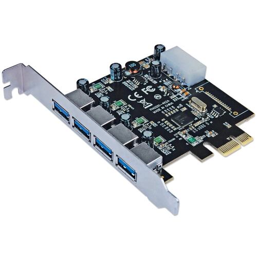 Tarjeta PCI Express Con 4 Puertos USB 3.0 Manhattan Super Alta Velocidad 152891.