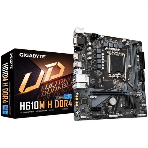 Tarjeta Madre GIGABYTE H610M H DDR4 PCI-E USB3 Socket 1700.