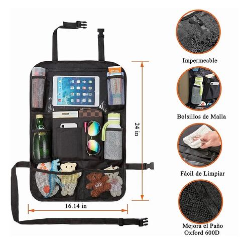 Kit Organizador Para Asiento Trasero Para Auto Universal 2 Uds