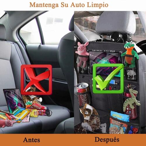Kit Organizador Para Asiento Trasero Para Auto Universal 2 Uds