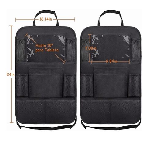 Kit Organizador Para Asiento Trasero Para Auto Universal 2 Uds