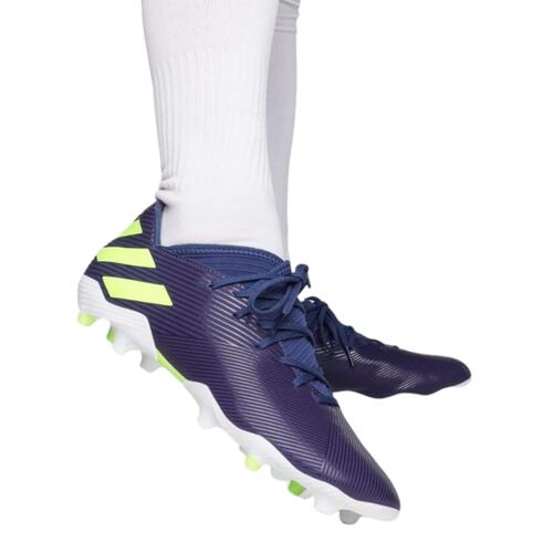 Tenis Adidas de Futbol Nemezis 19.3 FG Azul-Hombre EF1806.
