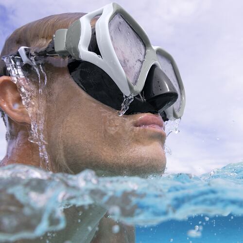 Goggles Visor Tipo Snorkel Bestway Vidrio Templado 3 Pzas