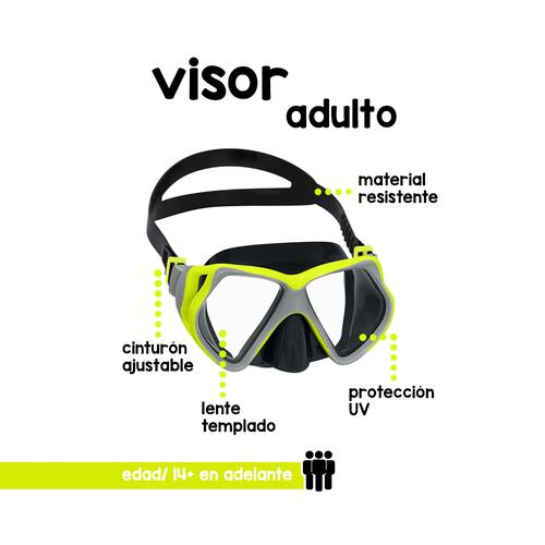 Goggles Visor Tipo Snorkel Bestway Vidrio Templado 3 Pzas