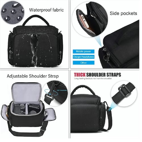 Mochila Para Camara Reflex Compacta Nikon Canon Sony Dslr