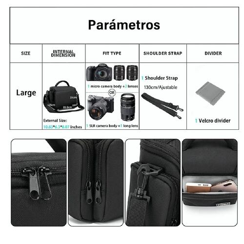 Mochila Para Camara Reflex Compacta Nikon Canon Sony Dslr