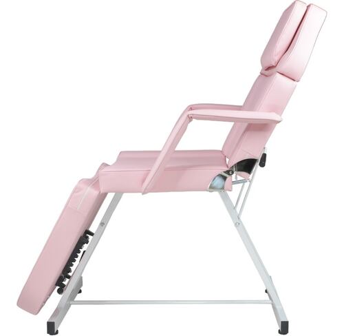 Silla Faciales Reclinable Sillon Cama Masaje Spa Profesional Rosa