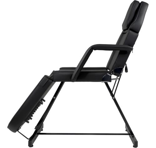 Silla Faciales Reclinable Sillon Cama Masaje Spa Profesional Negra