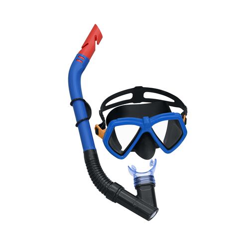 Kit De Buceo Snorkel Bestway Infantil Proteccion Uv Negro 