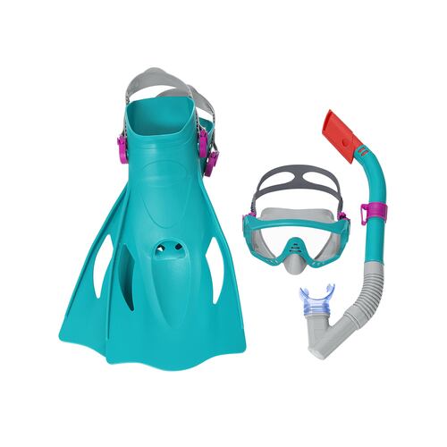 Kit De Snorkel Buceo Bestway Adulto Policarbonato Uv 