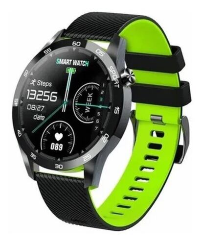 Reloj Inteligente Caballero Verde con Negro
