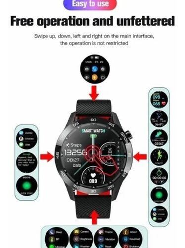 Reloj Inteligente Caballero Verde con Negro