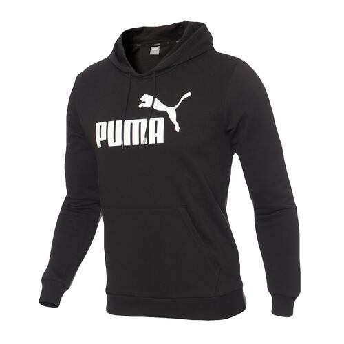 Sudadera Puma Essentials Logo Negra Para Hombre