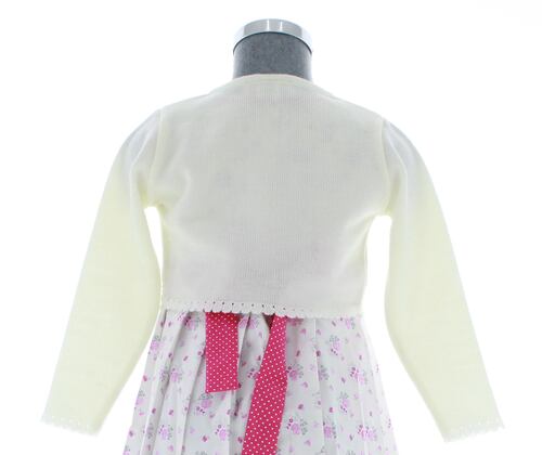 Sueter Niña Bolero Beige Claro Tejido 3037 1 a 16 Años.