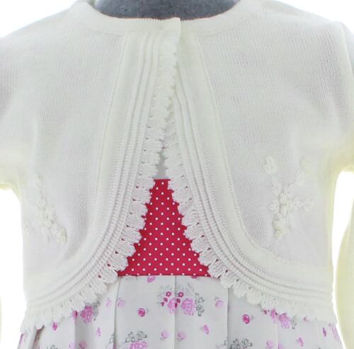 Sueter Niña Bolero Beige Claro Tejido 3037 1 a 16 Años.